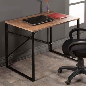120 000053 4 10 Office desk Zayn pakoworld in black-walnut color 90x60x70εcmOffice furniture > Working desk