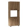 120 000478 3 Korredor I pakoworld two-leaf sliding wardrobe with mirror in sonoma color 160x60x220cmIndoor furniture > Wardrobes