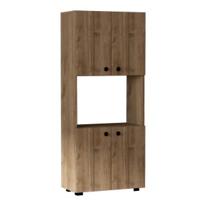 120 000478 3 Kitchen cabinets Guzel pakoworld in walnut color 60x31.4x140cmIndoor furniture > Home organization > Kitchen