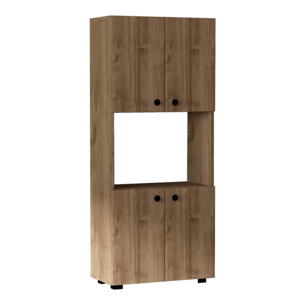 120 000478 3 Kitchen cabinets Guzel pakoworld in walnut color 60x31.4x140cmIndoor furniture > Home organization > Kitchen