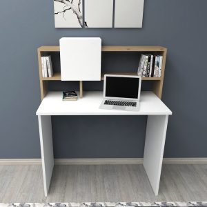 120 000481 3 5 Koogi pakoworld work desk in oak-white shade 94x60x118cmOffice furniture > Working desk