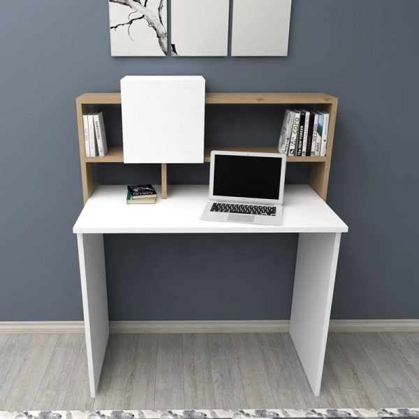 120 000481 3 5 Koogi pakoworld work desk in oak-white shade 94x60x118cmOffice furniture > Working desk