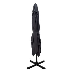 186 000004 2 3 Professional hanging umbrella 360 degree rotation Raffaella pakoworld aluminum 3x3m anthraciteOutdoor furniture > Garden umbrellas