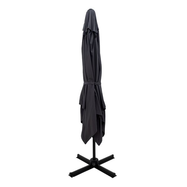 186 000004 2 3 Professional hanging umbrella 360 degree rotation Raffaella pakoworld aluminum 3x3m anthraciteOutdoor furniture > Garden umbrellas