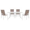 200 000317 8 Obbi-Watson dining set 3pcs pakoworld metal-pe brownOutdoor furniture > Garden food table