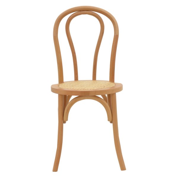 263 000017 3 10 Vienna stackable chair Azhel pakoworld natural beech wood-seat natural rattan 41x50x89cmBOHO CHIC > Chairs and Armchairs