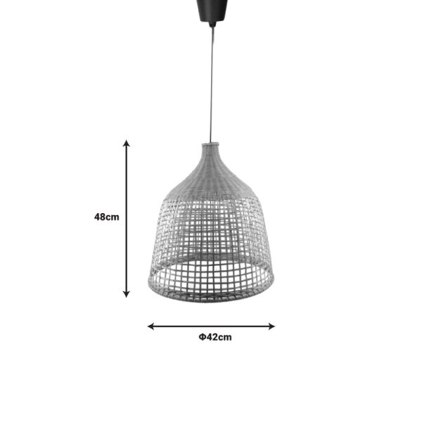 299 000005 2 9 Ceiling light Axien Inart E27 bamboo in natural colorD42χ48cmBOHO CHIC > Luminaries