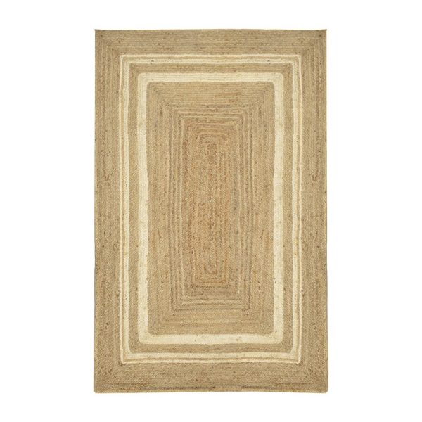 302 000009 10 Carpet Mazir Inart beige-ecru jute 120x180x1cmBOHO CHIC > Decoratives