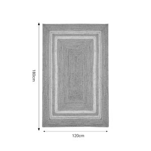 302 000009 2 9 Carpet Mazir Inart beige-ecru jute 120x180x1cmBOHO CHIC > Decoratives