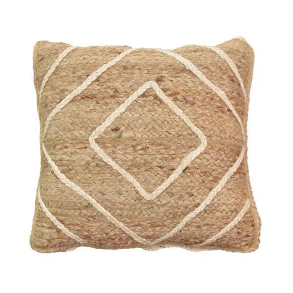 302 000018 13 Pillow Teddiens Inart natural 100% jute 45x45x2.5cmBOHO CHIC > Decoratives