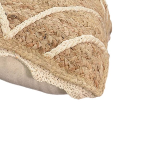 302 000018 2 11 Pillow Teddiens Inart natural 100% jute 45x45x2.5cmBOHO CHIC > Decoratives