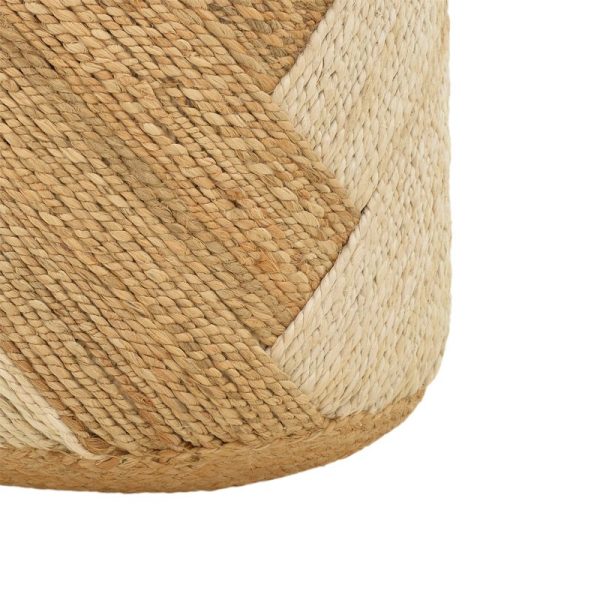302 000028 3 9 Stool Elision Inart natural-beige 100% jute 40x40x40cmBOHO CHIC > Stools