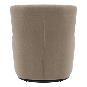 350 000021 4 2 Swish rotating armchair pakoworld bouclé fabric in gray-beige shade 63x76x76.5cmIndoor furniture > Living room armchairs