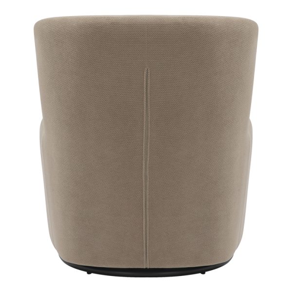 350 000021 4 2 Swish rotating armchair pakoworld bouclé fabric in gray-beige shade 63x76x76.5cmIndoor furniture > Living room armchairs