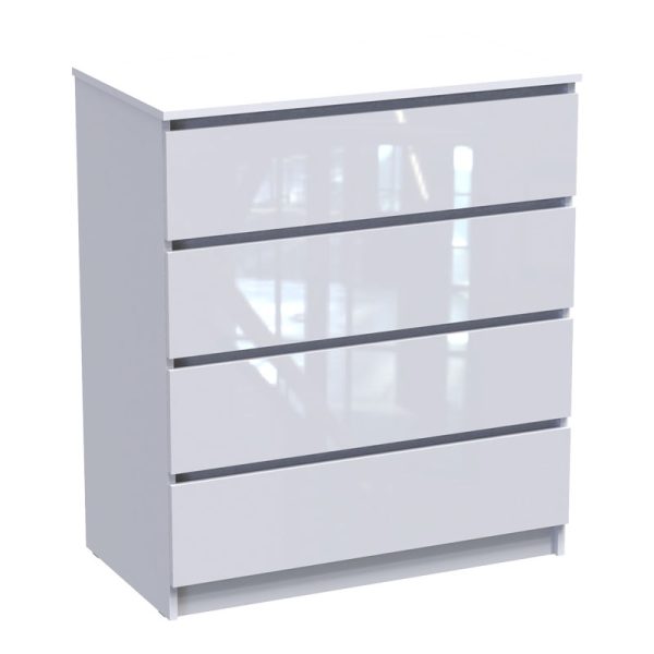361 000046 5 Chest of drawers Dicama pakoworld mdf in white color 85.5x47x98cmIndoor furniture > Drawers-consoles