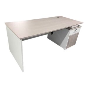 367 000013 1 Work desk Armadi with cabinet pakoworld in sonoma-white 180x80x75cmOffice furniture > Working desk
