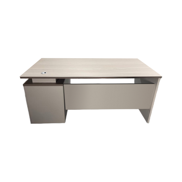 367 000013 2 4 Work desk Armadi with cabinet pakoworld in sonoma-white 180x80x75cmOffice furniture > Working desk