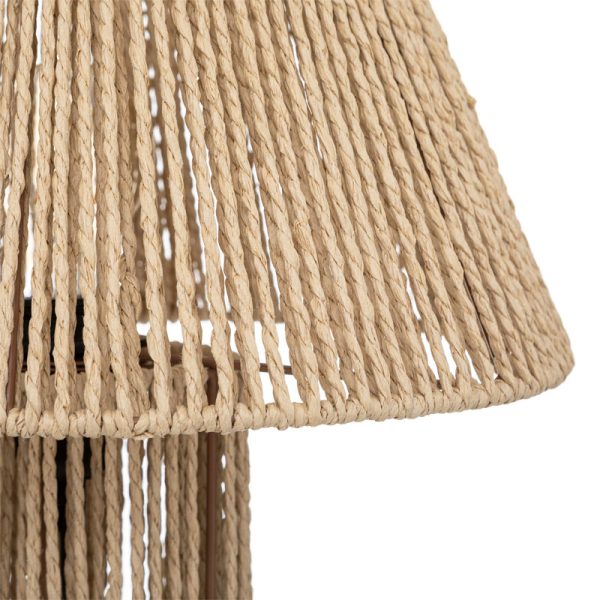 199 000536 2 Table lamp Lilo pakoworld natural D32x38cmBOHO CHIC > Luminaries