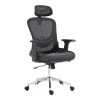 275 000019 Zayn ΙΙ pakoworld desk with shelf-MDF walnut-black 107x40x110cmOffice furniture > Working desk