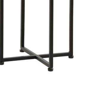 113 000031 4 Side table Miles pakoworld solid acacia wood natural-black 29x29x54cmBOHO CHIC > Coffee Tables
