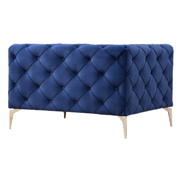 Armchair PPWF 0579 pakoworld velvet fabric blue 108x90x70cm 2 Armchair PPWF-0579 pakoworld velvet fabric blue 108x90x70cmIndoor furniture > Sofas & Armchairs - Pre Order