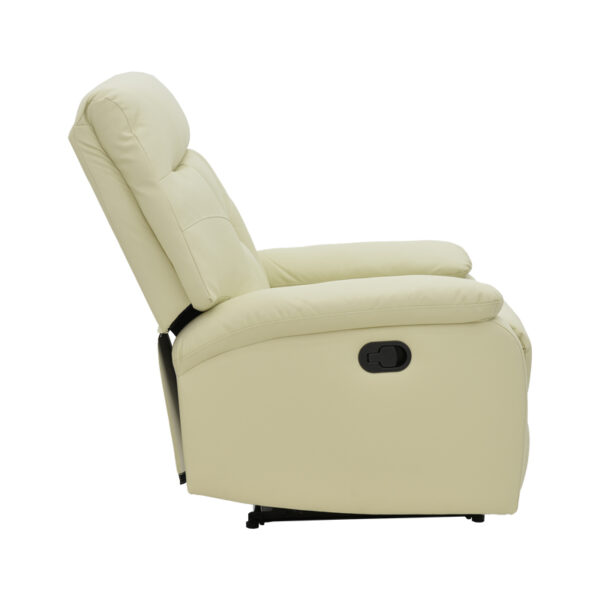 Armchair relax Terpsi pakoworld PU cream 80x94x100cm 2 Armchair relax Terpsi pakoworld PU cream 80x94x100cmIndoor furniture > Living room armchairs