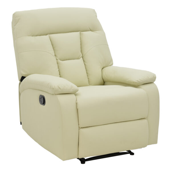 Armchair relax Terpsi pakoworld PU cream 80x94x100cm