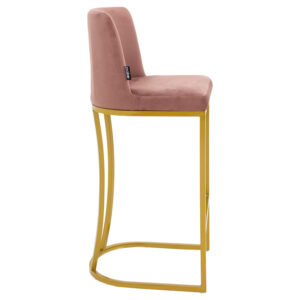 Bar Stool Impartial metal golden legs velvet rotten apple 2 Bar Stool Impartial metal golden legs-velvet rotten appleIndoor furniture > Bar stools