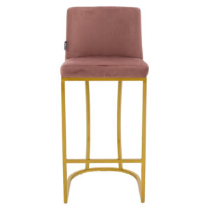 Bar Stool Impartial metal golden legs velvet rotten apple 3 Bar Stool Impartial metal golden legs-velvet rotten appleIndoor furniture > Bar stools