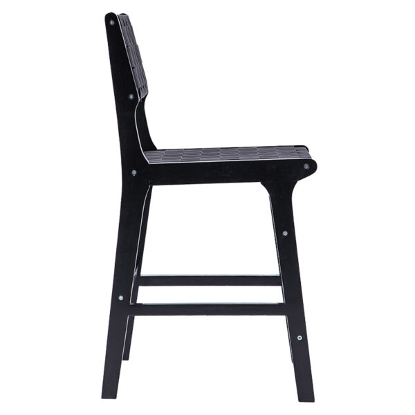 Bar stool Ridley pakoworld wood pu black 2 Bar stool Ridley pakoworld wood-pu blackIndoor furniture > Bar stools