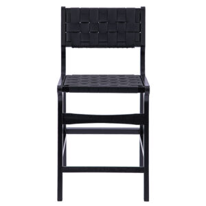 Bar stool Ridley pakoworld wood pu black 3 Bar stool Ridley pakoworld wood-pu blackIndoor furniture > Bar stools