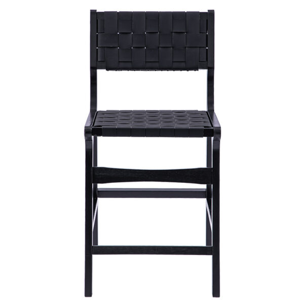 Bar stool Ridley pakoworld wood pu black 3 Bar stool Ridley pakoworld wood-pu blackIndoor furniture > Bar stools