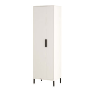 Bathroom melamine cabinet Dorphy pakoworld white 50x36x165cm