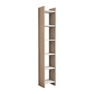 Bookcase Darco pakoworld melamine oak-white 28.6x22x160cm