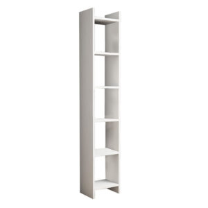 Bookcase Darco pakoworld melamine white 28.6x22x160cm