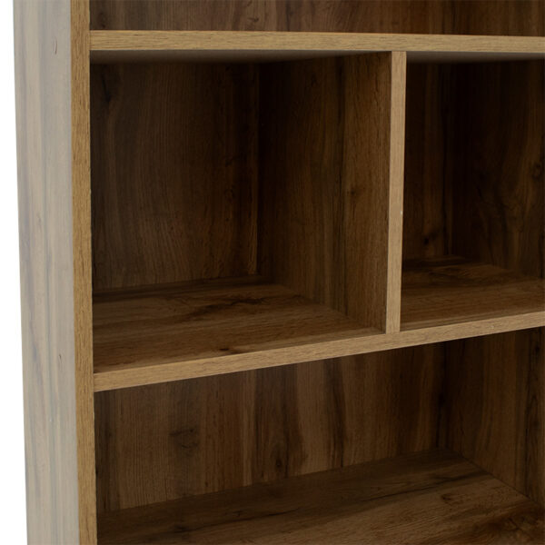 Bookcase Lucinda pakoworld sonoma 120x29.8x180.5cm 3 Bookcase Lucinda pakoworld sonoma 120x29.8x180.5cmIndoor furniture > Bookshelves