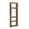 Bookcase Robelo pakoworld melamine oak 48.6x22x160cm