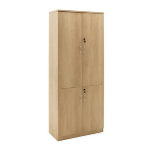 Bookcase with four wooden doors Amazon pakoworld sonoma 80x40x200cm