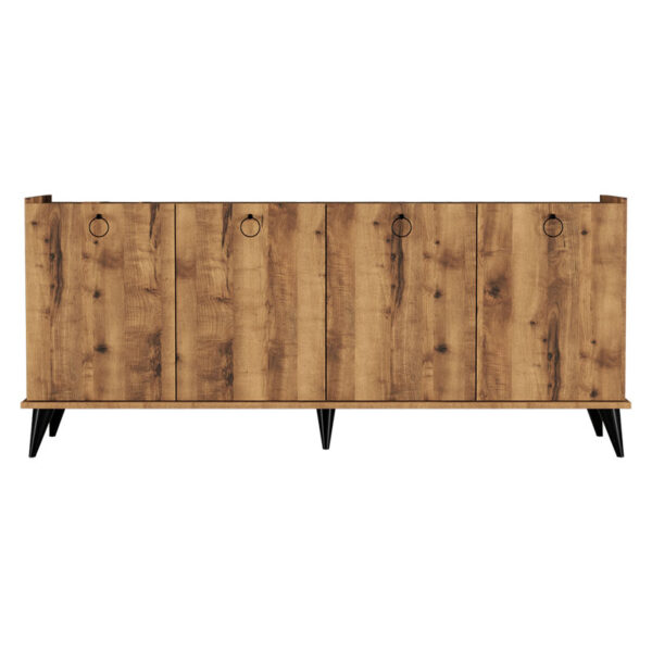 Buffet Lireta pakoworld melamine walnut black 182x41x82.5cm 2 Buffet Lireta pakoworld melamine walnut-black 182x41x82.5cmIndoor furniture > Buffets