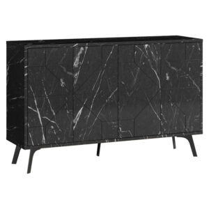 Buffet Ursula pakoworld black marble 123x35x77.5cm