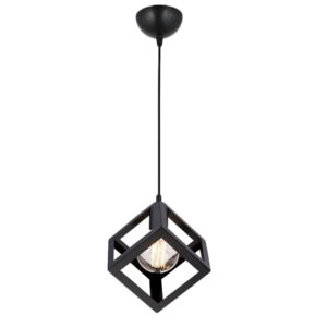 Ceiling light Deepora pakoworld E27 black D20x60cm