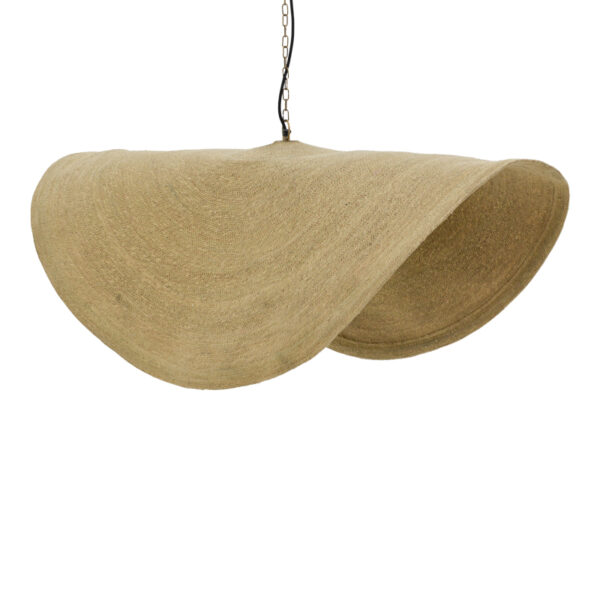 Ceiling light Klark Inart natural seagrass-iron D120x144cm