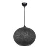 Ceiling light Leshia pakoworld Ε27 black D38x75cm