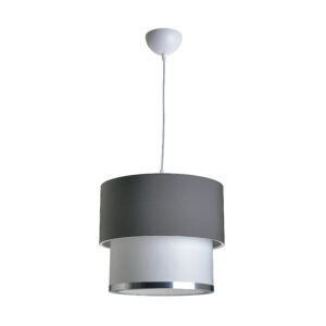 Ceiling light PWL-0963 Ε27 pakoworld grey-white D30x55cm