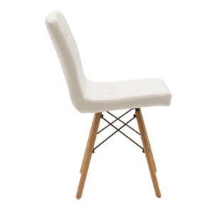 Chair Cian II pakoworld PU white oak leg 2 Chair Cian II pakoworld PU white-oak legIndoor furniture > Chairs