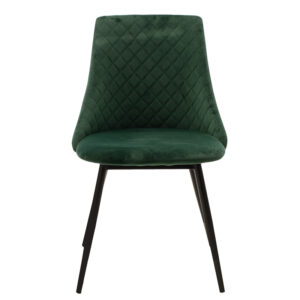 Chair Giselle pakoworld velvet green leg black 3 Chair Giselle pakoworld velvet green-leg blackIndoor furniture > Chairs