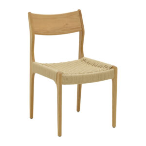 Chair Martina pakoworld natural beech wood-natural rope 46x49x81cm