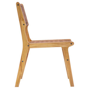 Chair Ridley pakoworld wood pu natural 2 Chair Ridley pakoworld wood-pu naturalIndoor furniture > Chairs