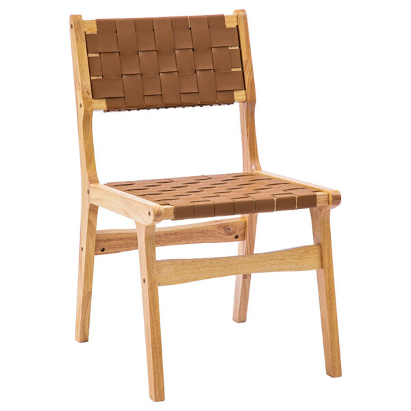 Chair Ridley pakoworld wood-pu natural