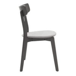 Chair Toto pakoworld grey fabric rubberwood anthracite leg 2 Chair Toto pakoworld grey fabric-rubberwood anthracite legIndoor furniture > Chairs